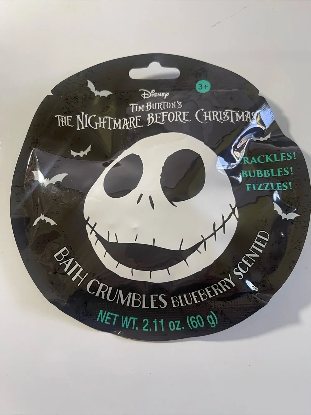 Disney The Nightmare Before Christmas Bath Crumbles Blueberry Bubbles Fizzles